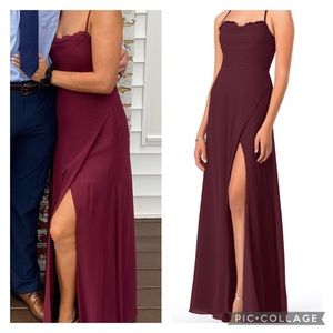 COPY - Azazie Dress Nadine in Cabernet